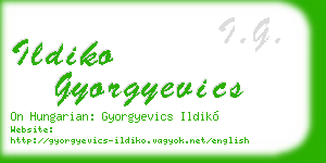 ildiko gyorgyevics business card